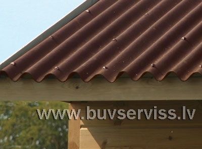 Onduline Classic 2000x950x3mm viļņotās bitumena jumta loksnes, brūna